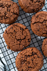 Double chocolate chip cookies