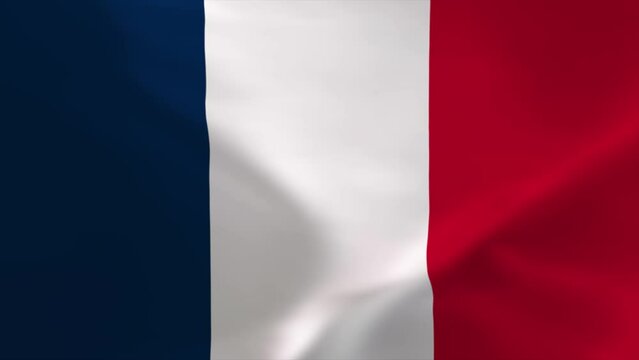 France Waving Flag Animation 4K Moving Wallpaper Background