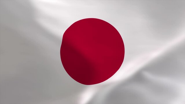 Japan Waving Flag Animation 4K Moving Wallpaper Background