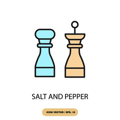 salt and pepper icons  symbol vector elements for infographic web