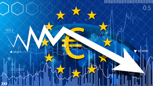 European Union economic growth expected to slow down. Supply chain crisis slows economic growth. EU economy sees deepest decline on record.