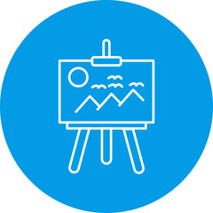 Obraz premium Easel Icon Design