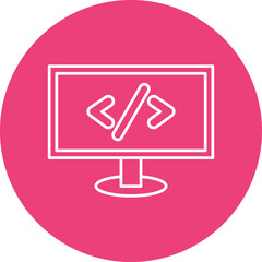 Web coding Icon Design