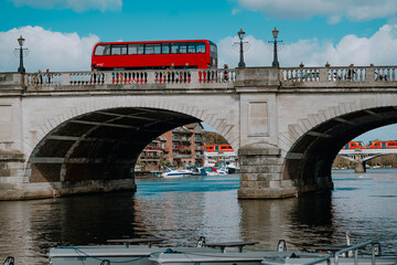 Bridge over the river in Kensington. London