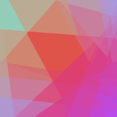 Fototapeta premium Abstract computational color Polygones background illustration