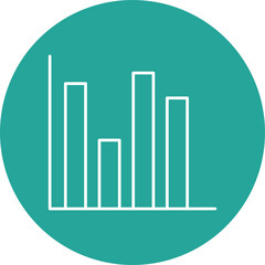 Obraz premium Bar Chart Icon Design