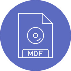 MDF File Format Icon Design