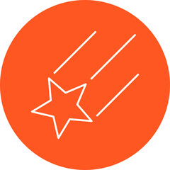 Falling Star Icon Design