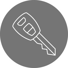 Car Key Icon Design