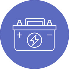 Car Battery Icon Design