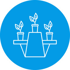 Plant Shelves Icon Design