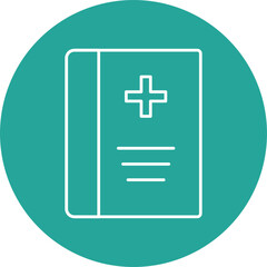 Obraz premium Medical Book Icon Design