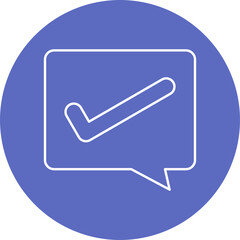 Check Message Icon Design