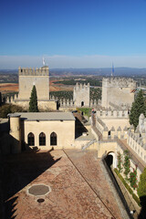 Walls and towers of Almodovar Del Rio castle, Spain