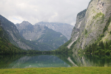 Obersee lake near Konigsee, Bavaria, Germany