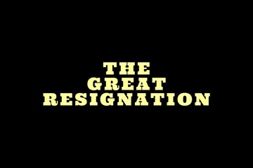 Illustration of the Great Resignation Phenomenon in the United States. 