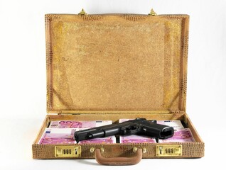 Suitcase Full of Banknotes