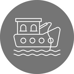 Fishing Boat Icon Design