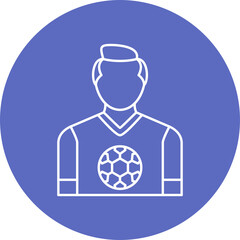 Football Player Icon Design