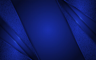 Abstract blue background with dynamic shape