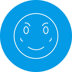 Blush Emoji Icon Design