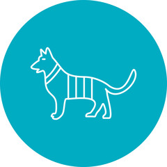 Army Dog Icon Design