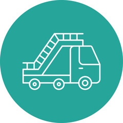 Ladder Truck Icon Design