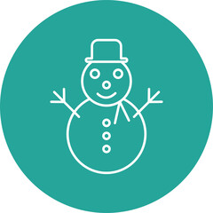 Obraz premium Snowman Icon Design