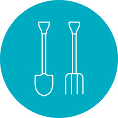 Gardening Tools Icon Design