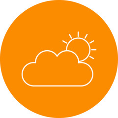 Clouds And Sun Icon Design