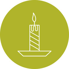 Obraz premium Candle Icon Design