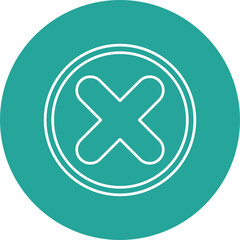 Fototapeta premium Cancel Icon Design