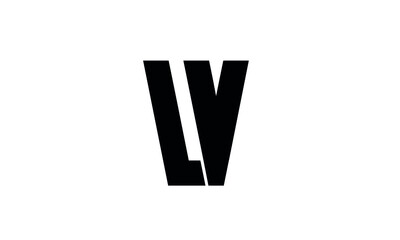 LV VL Images Illustrations Vectors Letter