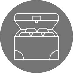 Coin Chest Icon Design