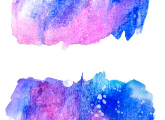 Border of Abstract watercolor paper textured illustration for grunge templates design, vintage card with copy space