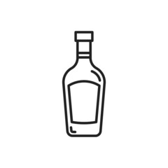 Bottle of cider icon. High quality black vector illustration..
