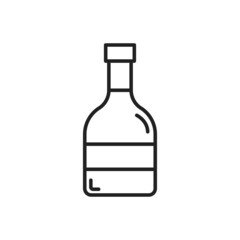 A bottle of schnapps icon. High quality black vector illustration..