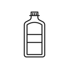 Bottle of alcohol icon. High quality black vector illustration..