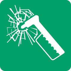 ISO 7010 E025 Emergency hammer