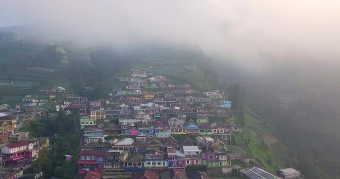 Butuh Village, Kaliangkrik, Magelang Regency, Central Java province, Indonesia.  fly through the clouds
Nepal van Java" located in the foot of Mount Sumbing above 2000 meters above sea level