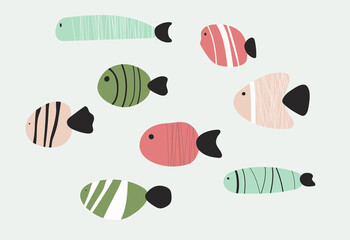 Underwater world illustration