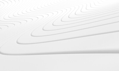 White abstract futuristic wavy background