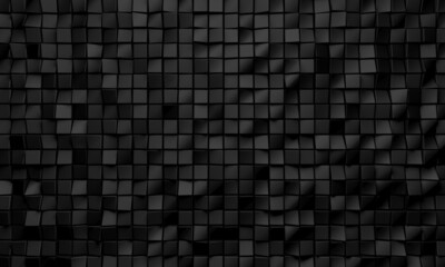 Abstract Dark Cubes Futuristic Design Background