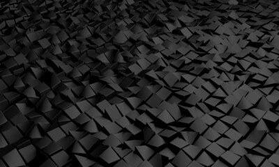 Fototapeta premium Abstract Dark Cubes Futuristic Design Background