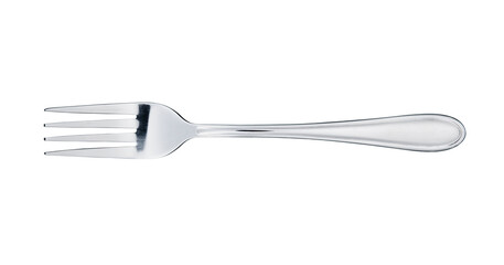 Top views Stainless steel fork  isolated on white background,  clipping path.