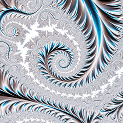 surreal futuristic digital 3d design art abstract background fractal illustration for meditation and decoration wallpaper
