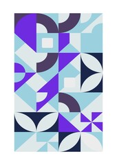 Decorative tile, abstract geometric print vector