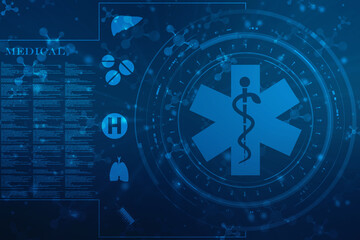 Medical and Health care concept background, Medical Science, Biotechnology concept background
