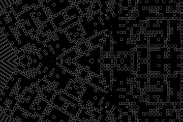 Obraz premium Abstract background. Monochrome texture. Black and white lines on white background.