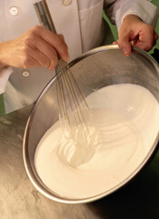 Fototapeta na wymiar dough preparing